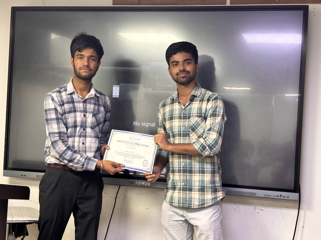 Certificate Presentation